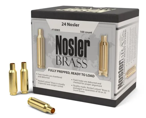 Nosler Brass 24 Nosler 100 Rounds