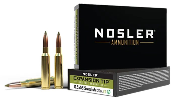 Nosler Expansion Tip Brass 6.5 X 55 120 Grain 20-Rounds