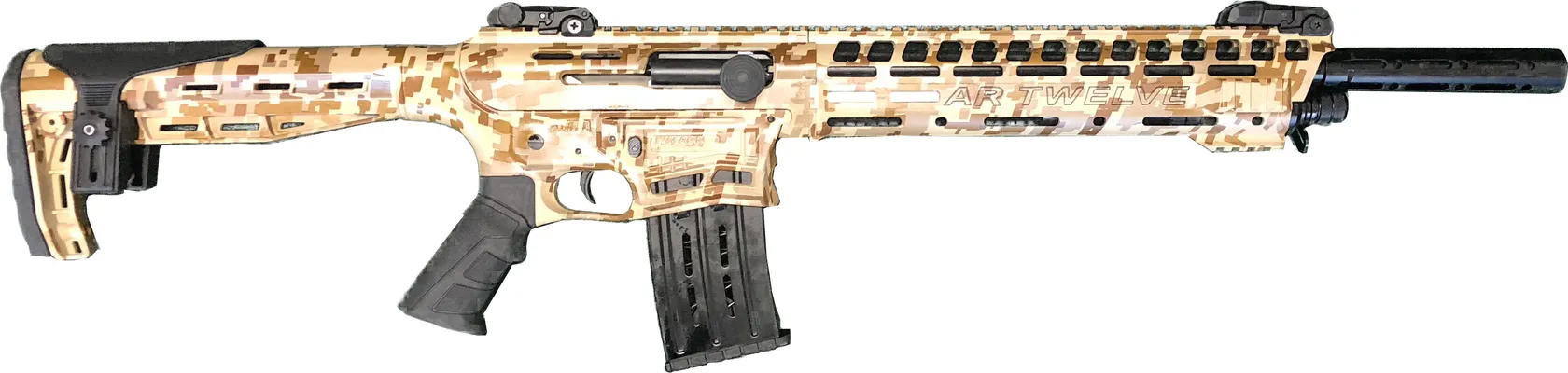 Panzer Arms AR-12 Digital Camo 12 GA-3 20 Barrel 5-Rounds