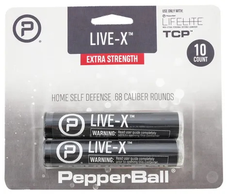 Pepperball Live-X Black / Red 10-Rounds Pava