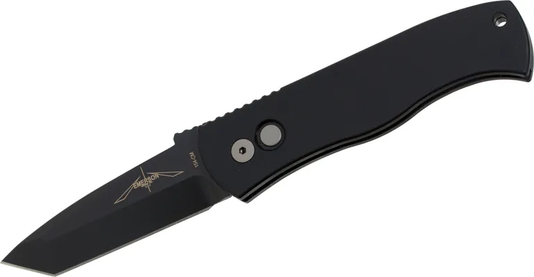 ProTech Knives CQC7 Automatic Knife - 3.25 Plain Black Tanto Blade