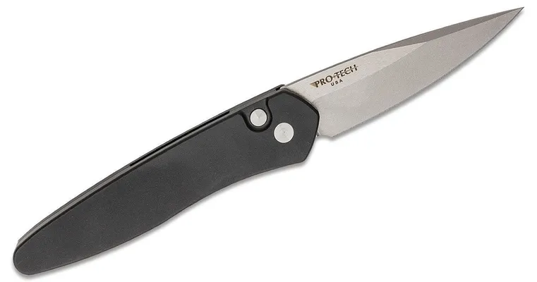ProTech Knives Newport Automatic Knife - 3 Plain Spear Point Blade