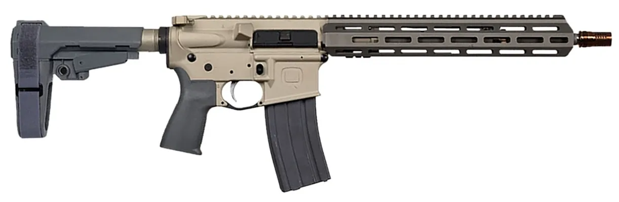 Q Sugar Weasel Flat Dark Earth 5.56 13 Barrel 30-Rounds w/ SBA3 Brace