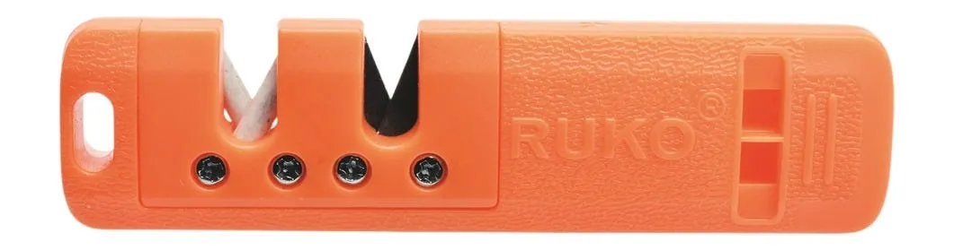 Ruko Knives Safe-Sharp Sharpener Safety Orange Carbide/Ceramic