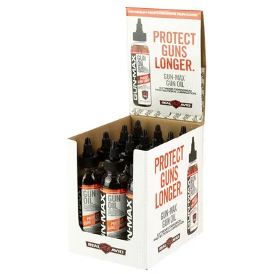Real Avid Gun Max Oil 4 oz Squeeze Bottle 12-Pack
