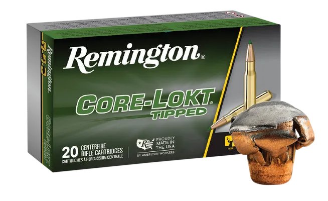 Remington Core-Lokt Tipped Brass 6.5 Creedmoor 129 Grain 20-Rounds CLT