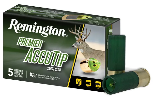 Remington Premier AccuTip 12 GA-3 Sabot Slug 385 Grain 5-Rounds
