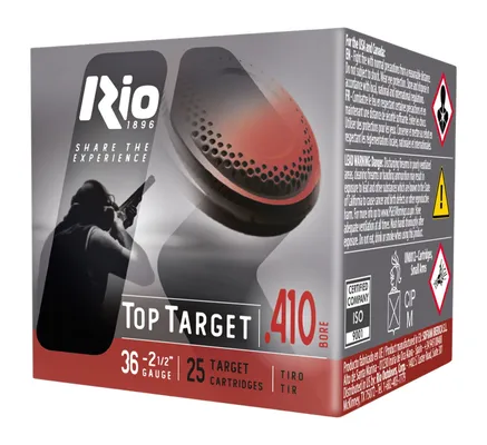 Rio Ammunition Top Target .410 GA-2.5 #9 Shot 1/2 oz 25-Rounds