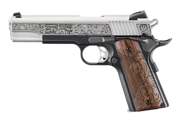 Ruger SR1911 Limited Edition Stainless / Black .45 ACP 5 Barrel 8-Rounds w/ Custom Wood Grips