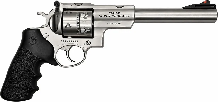 Ruger Super Redhawk Bear Track Stainless .480 Rug 7.5 Barrel 6-Rounds