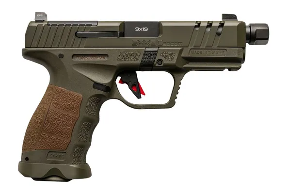 SAR USA SAR9 SOCOM OD Green 9mm 4.7 Threaded Barrel 10-Rounds OR