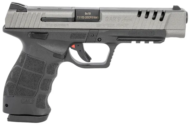SAR USA SAR9 Sport Platinum 9mm 5.2 Barrel 1-17 Round and 1-19 Round Mag