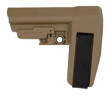 SB Tactical SBA6 Brace Flat Dark Earth 5 Position Adjustable Brace for AR Carbine Extension