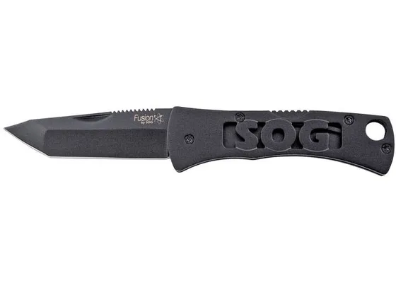 SOG Specialty Knives MicroN II Tanto-Black Folder