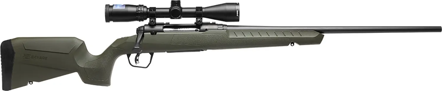 Savage Axis 2 XP Compact OD Green 7mm-08 Rem 20 Barrel 4-Rounds w/ Weaver 3-9x40mm