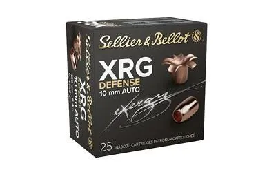 Sellier & Bellot XRG Defense Copper 10MM 130-Grain 25-Rounds JHP