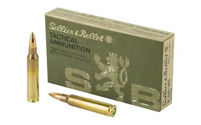 Sellier and Bellot Tactical 5.56 NATO 55 Grain 20-Rounds FMJ