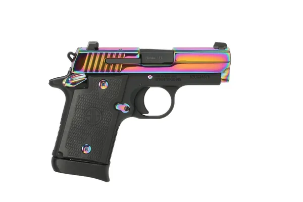 Sig Sauer P938 Rainbow Titanium 9mm 3 Barrel 7-Rounds