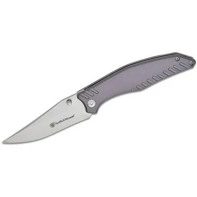Smith and Wesson Black Ops Slate Grey 3.5 Clip Point
