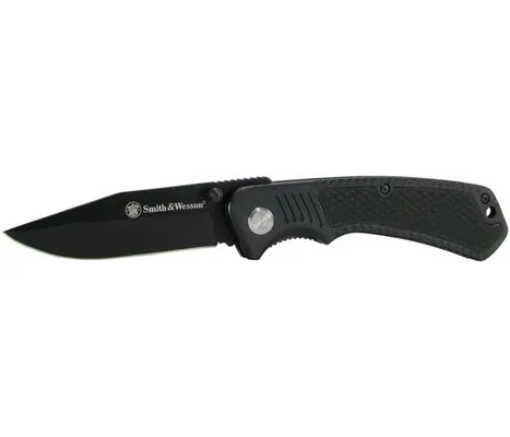 Smith and Wesson Knife Black Clip Point Blade