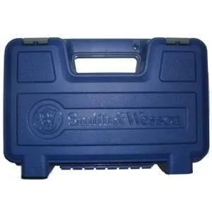 Smith and Wesson Plastic Gun Case Blue for Pistols with 6 Barrel