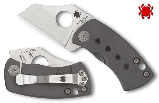 Spyderco C236TIP McBee 1.52 CTS-XHP Wharncliffe Blade Titanium FrameLock Handle