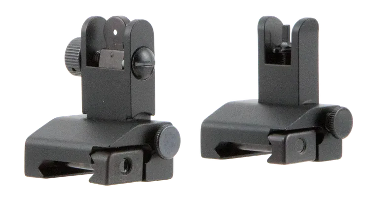 TacFire Low Profile Sight Set AR Platform Flip Up