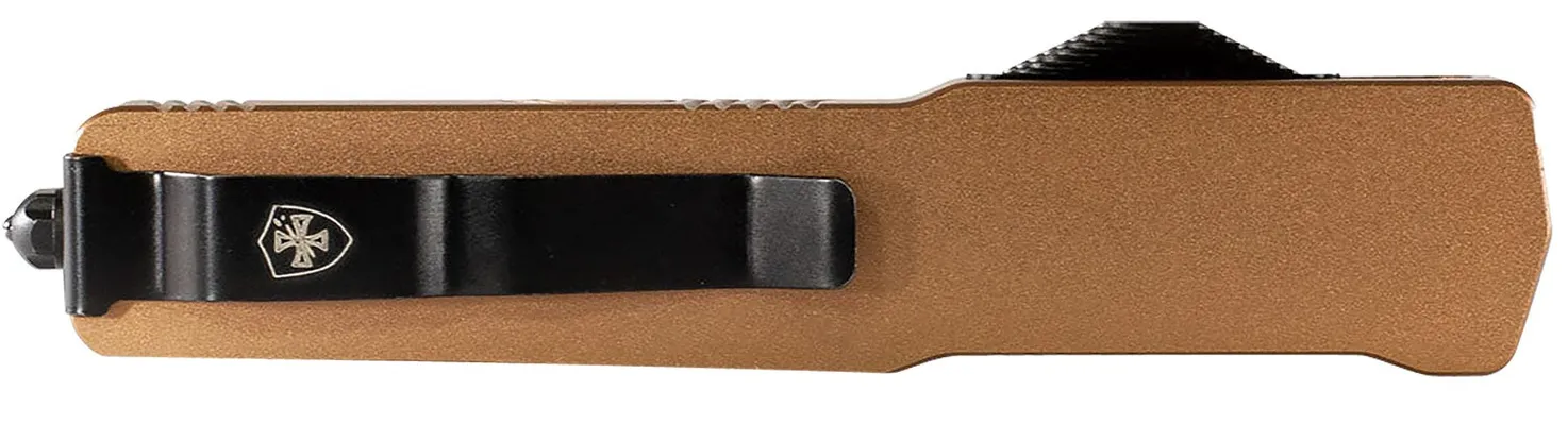 Templar Knife Premium LW Bronze 8.09 OTF Plain Edge Drop Point D2 Blade