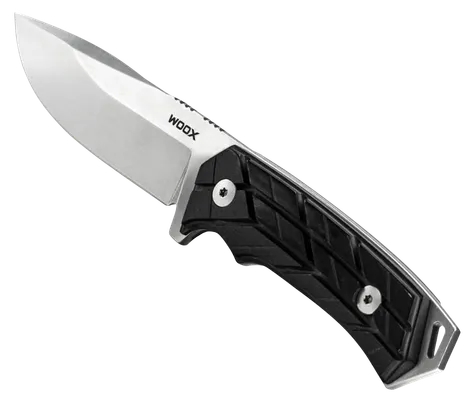 WOOX Rock 62 X-Grip Fixed Knife - 4.25 Plain Drop Point Blade