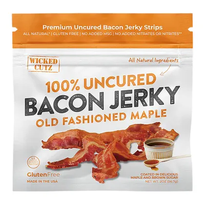 Wicked Cutz Old Fashioned Maple Bacon Jerky 10-Pack