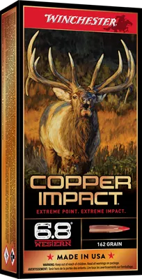 Winchester Copper Impact Brass 6.8 Western 162-Grain 20-Rounds CEP