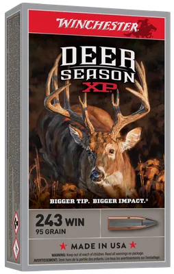 Winchester Deer Season XP Brass .243 Win 95 Grain 20-Rounds EP