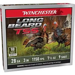 Winchester Long Beard TSS 28 GA-3 #9 Shot 1-1/2 oz 5-Rounds