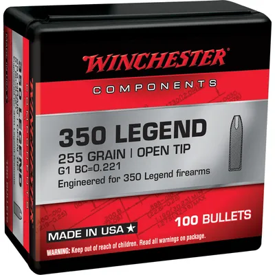 Winchester Open Tip .350 Legend / .355 255 Grain 100-Count OT
