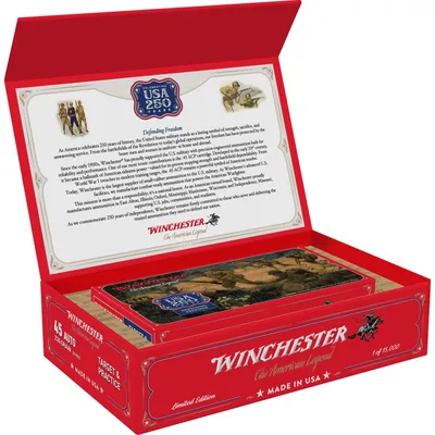 Winchester USA White Box USA 250th Commemorative .45 ACP 230 Grain 50-Rounds FMJ