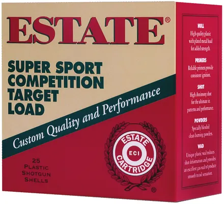 Estate Super Sport Competition Target Load 12 GA #7.5-Shot 1oz 200-Rounds 2.75