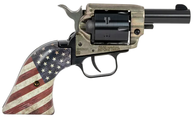 Heritage Barkeep Color Case Hardened .22 LR 2 Barrel 6-Rounds American Flag Grip