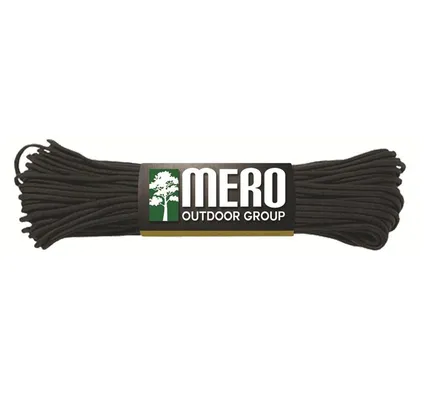 Mero Outdoor Group 550 Paracord Black 100ft 550lb Military