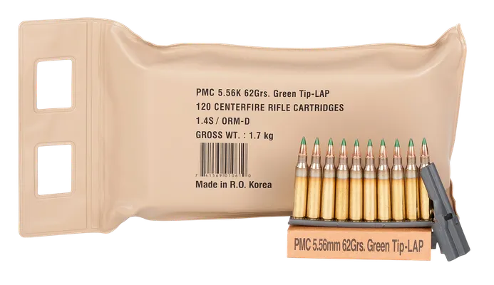 PMC X-Tac Battle Pack Brass 5.56 NATO 62-Grain 120-Rounds LAP