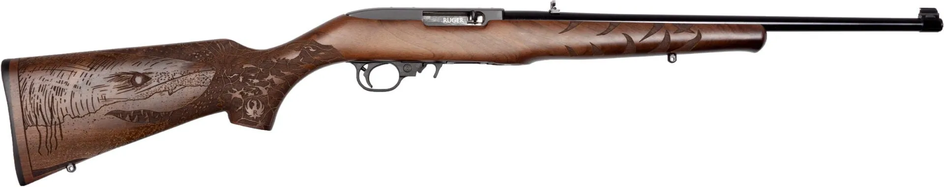 Ruger 10/22 Great White Walnut .22 LR 18.5 Barrel 10-Rounds Engraved