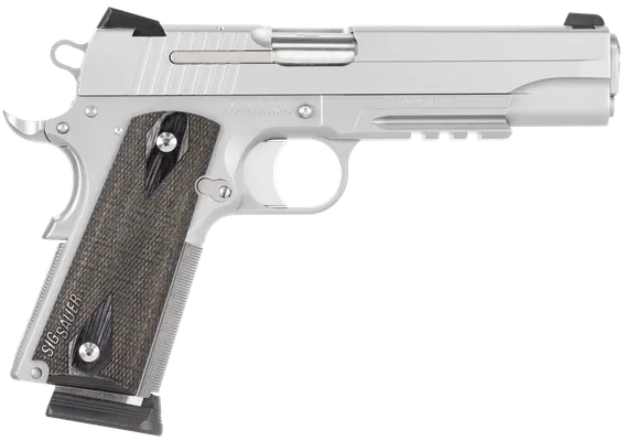Sig Sauer 1911 Stainless .45 ACP 5 8-Round Wood Grips