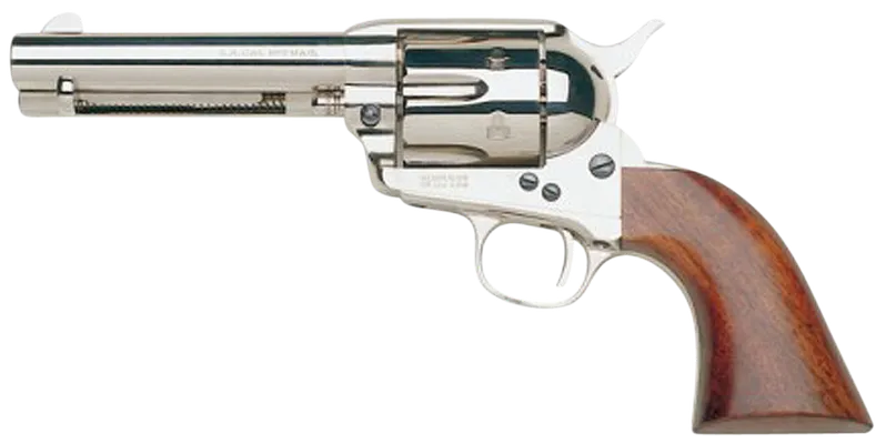 Taylors and Co 1873 Cattleman Nickel .45 LC 4.75 Barrel 6-Rounds