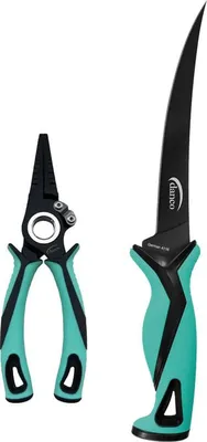 Danco Pro Series 7" Fillet Knife & Pliers Combo Pack, Seafoam - PFK-P-010