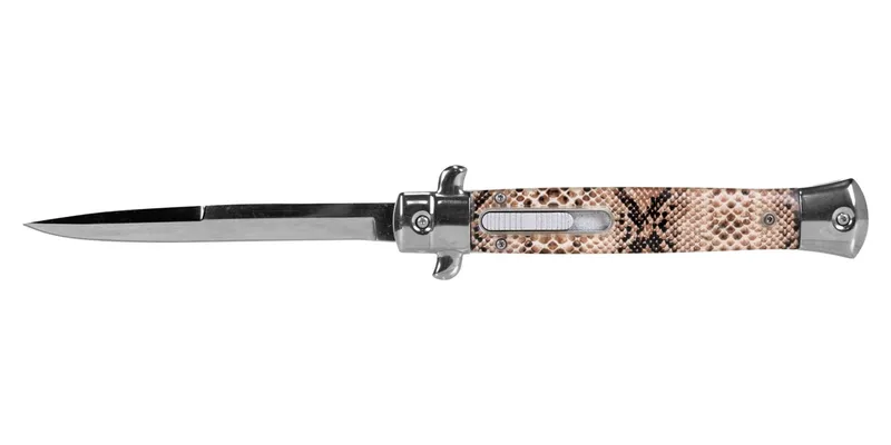 Master Cutlery Stilleto OTF Spear Point Knife, Tan Pearl - PK-51