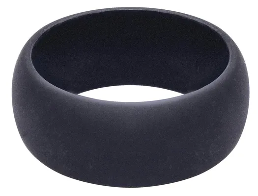 Rothco Silicone Ring - Black, Ring Size 7