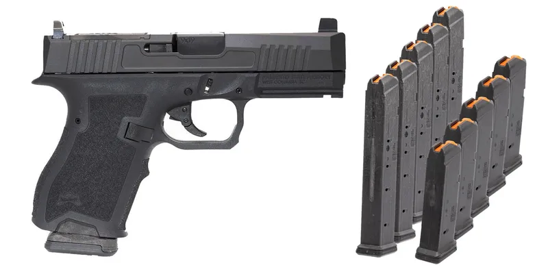 PSA Dagger Compact 9mm RMR Pistol w/ 10 PMAG 27rd/15rd Magazines & PSA Pistol Bag
