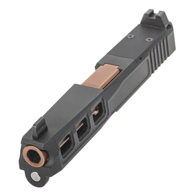 PSA Dagger Complete SW3 RMR Slide Assembly With Copper Non-Threaded Barrel, Black