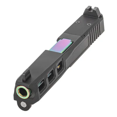 PSA Dagger Complete SW3 RMR Slide Assembly With Chameleon Non-Threaded Barrel, Black